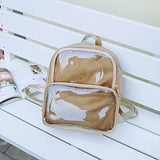 Cute Clear Transparent Women Backpacks