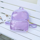 Cute Clear Transparent Women Backpacks