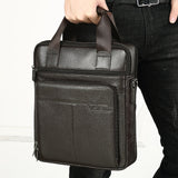 Genuine Leather Business Men Briefcase Men's