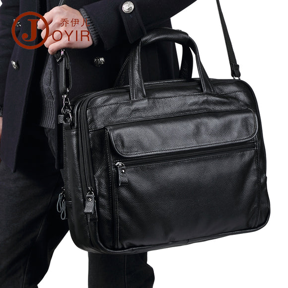 Luxury Genuine Leather Men Briefcases Casual Business