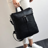 Simple Style Backpack Women Leather Backpacks For Teenage Girls School Bags Fashion