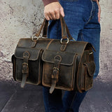 Men Origianl Leather Designer Travel Business Briefcase Heavy Duty Computer Laptop Bag