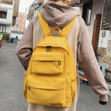 New Waterproof Nylon Backpack for Women Multi Pocket Travel Backpacks