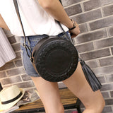 Woman Round Casual Shoulder Bag