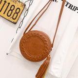 Woman Round Casual Shoulder Bag
