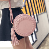 Woman Round Casual Shoulder Bag