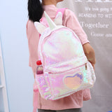2019 New Women Unicorn Backpack Sequins School Bags