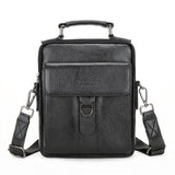 Genuine Leather Messenger Bag Men Travel Crossbody Shoulder Bag