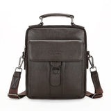 Genuine Leather Messenger Bag Men Travel Crossbody Shoulder Bag